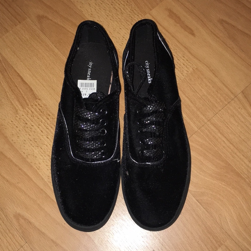 velvet lace up sneakers